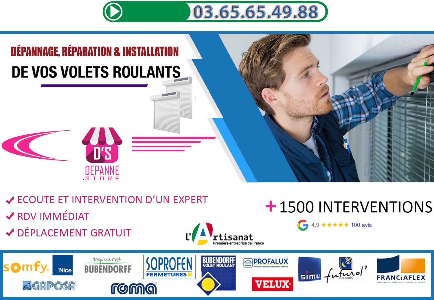 Deblocage volet roulant Aigneville 80210